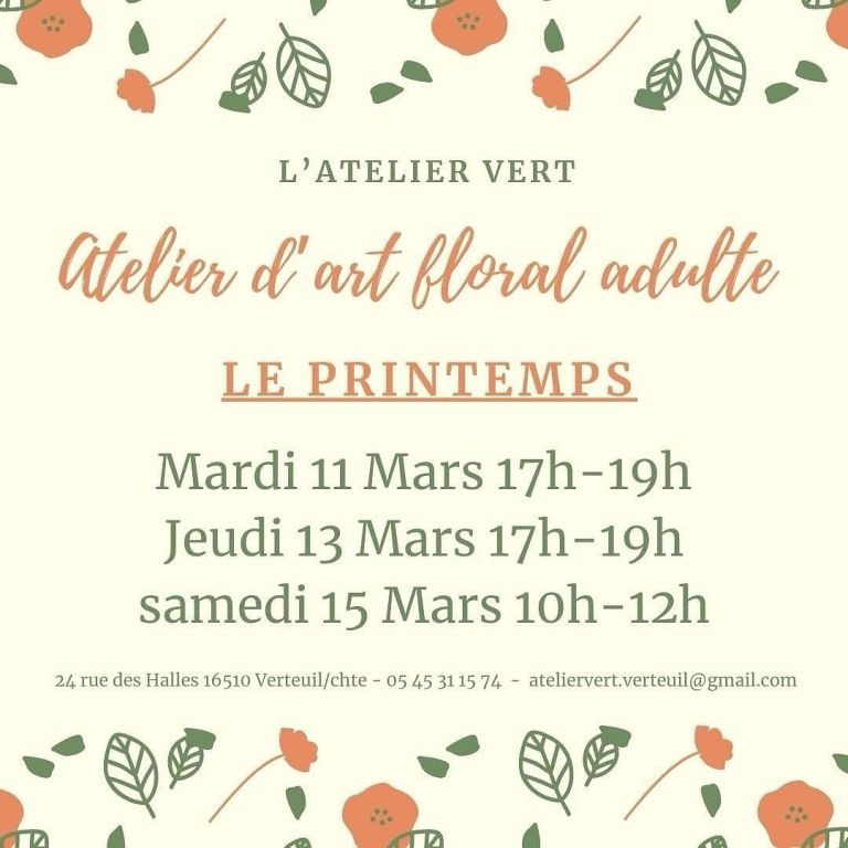 Atelier floral adultes 