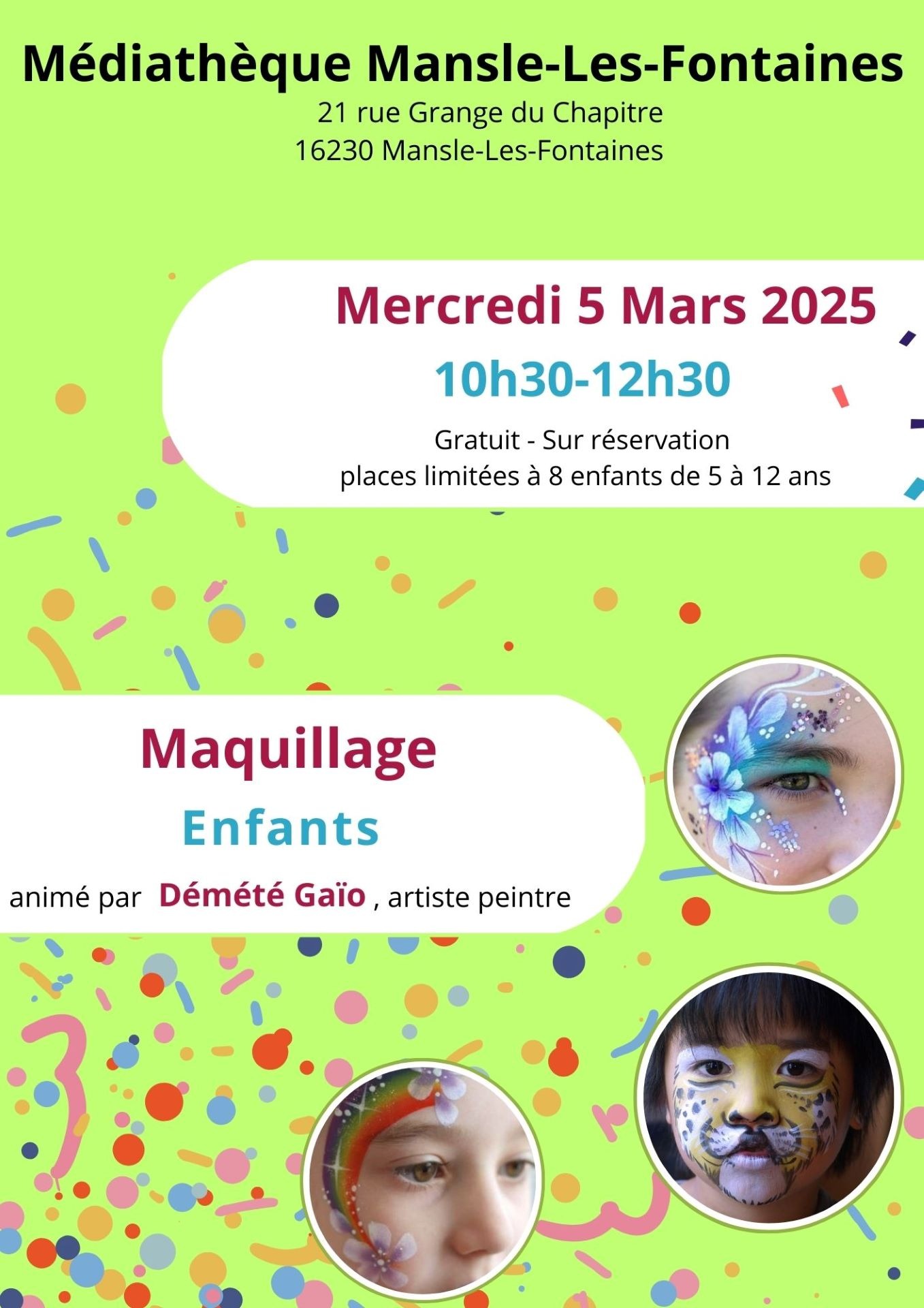 Maquillage enfants_Mansle-les-Fontaines