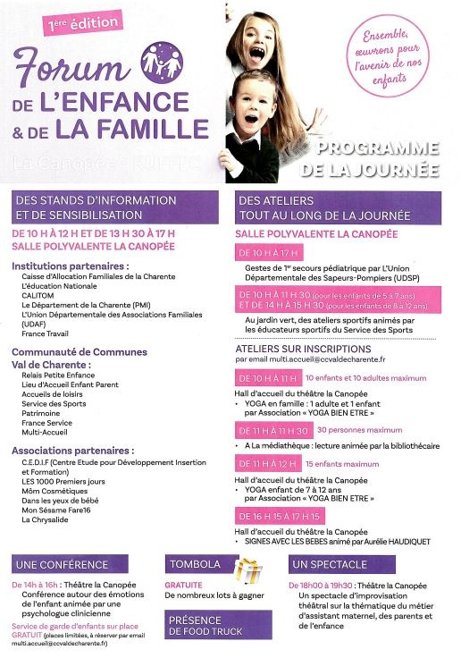 Forum de l'enfance et de la famille_Ruffec