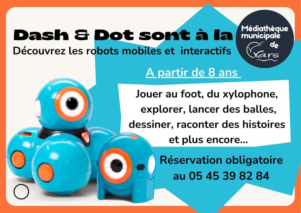 Dash & Dot sont à la médiathèque 