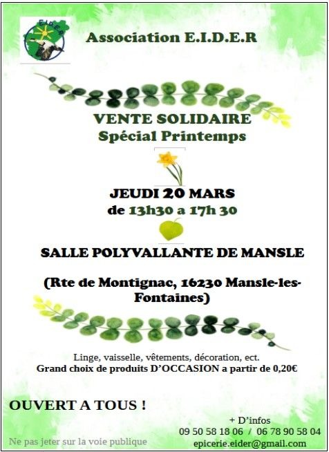 Vente solidaire 